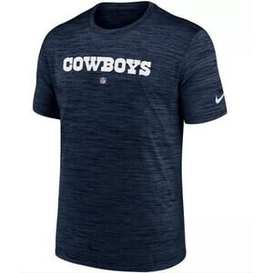 Nike Men's‎ T-shirt Small Navy Dallas Cowboys Team Issue Velocity Short Sleeve